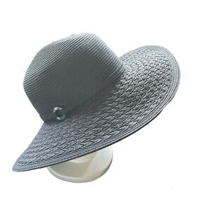 Nine & Co by Nine West Wide Brim Navy Hat